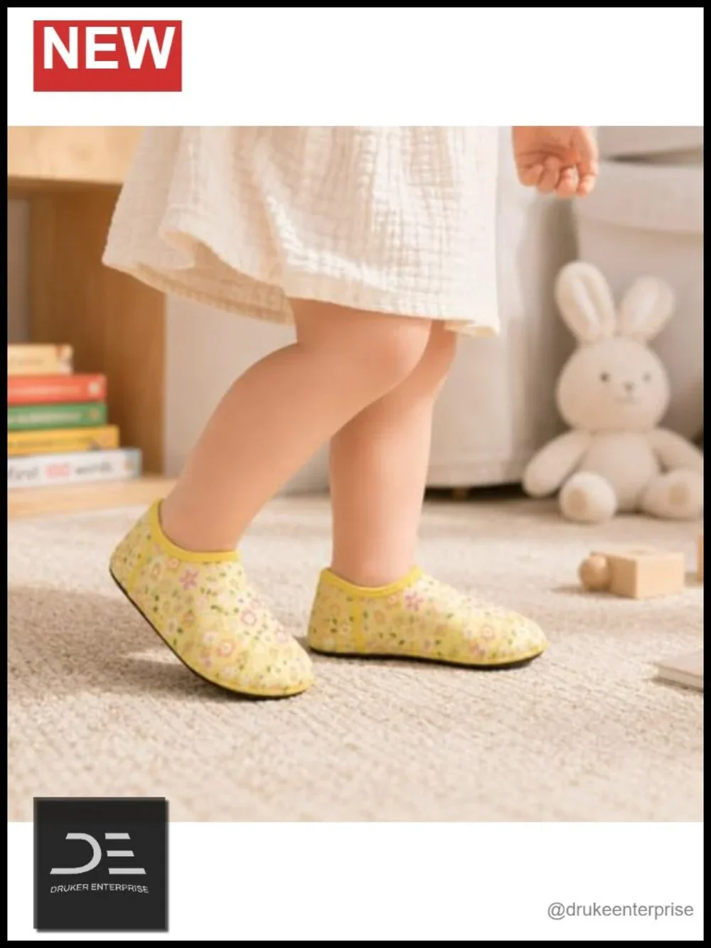 Toddler Kids Quick Dry Non Slip Aqua Socks Lightweight Barefoot Swim Shoes